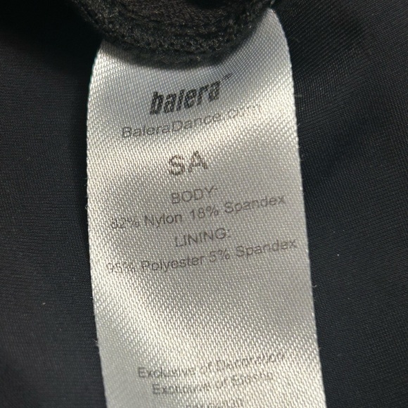 Balera Black Wide Strap Camisole Leotard - Picture 10 of 10